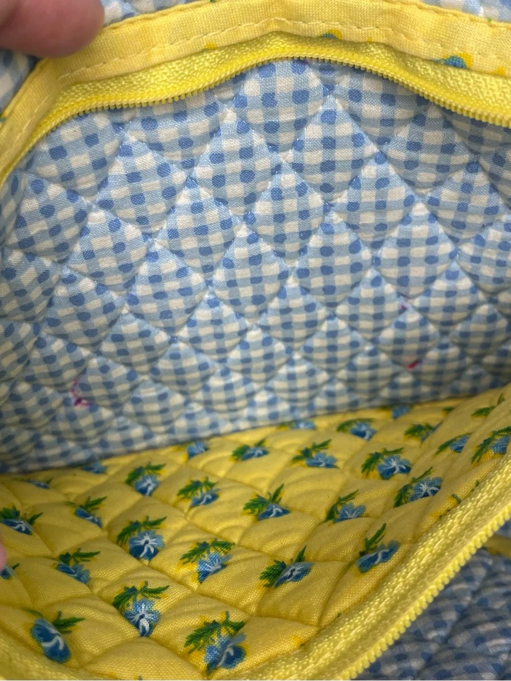 Vera Bradley Vintage Quilted Yellow Floral Katherine Tote - Picture 8 of 12
